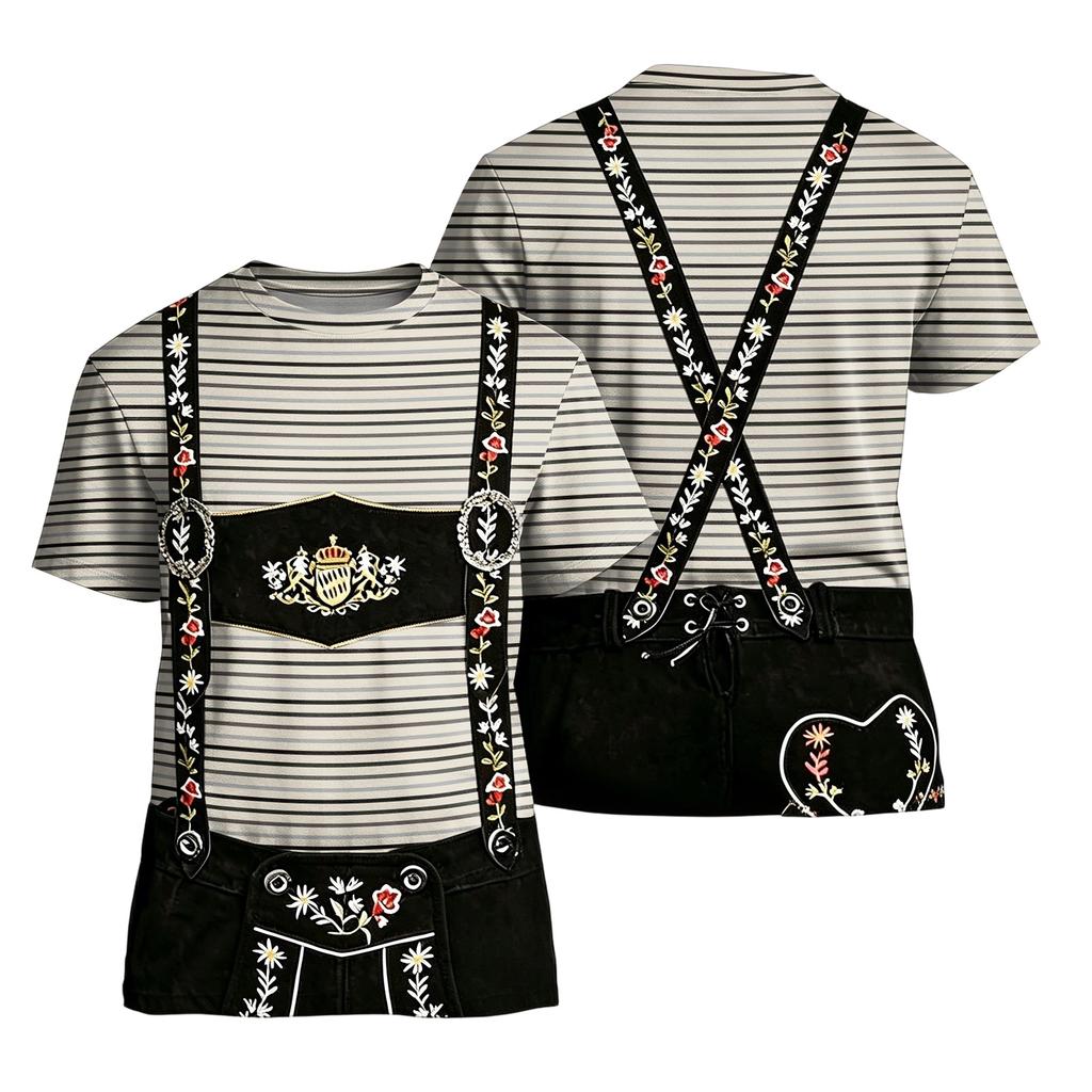 Herren Vintage Print Kurzarm T-Shirt Lockere Passform Lässiges Sommer Oberteil Neuheit Grafik T-Shirt