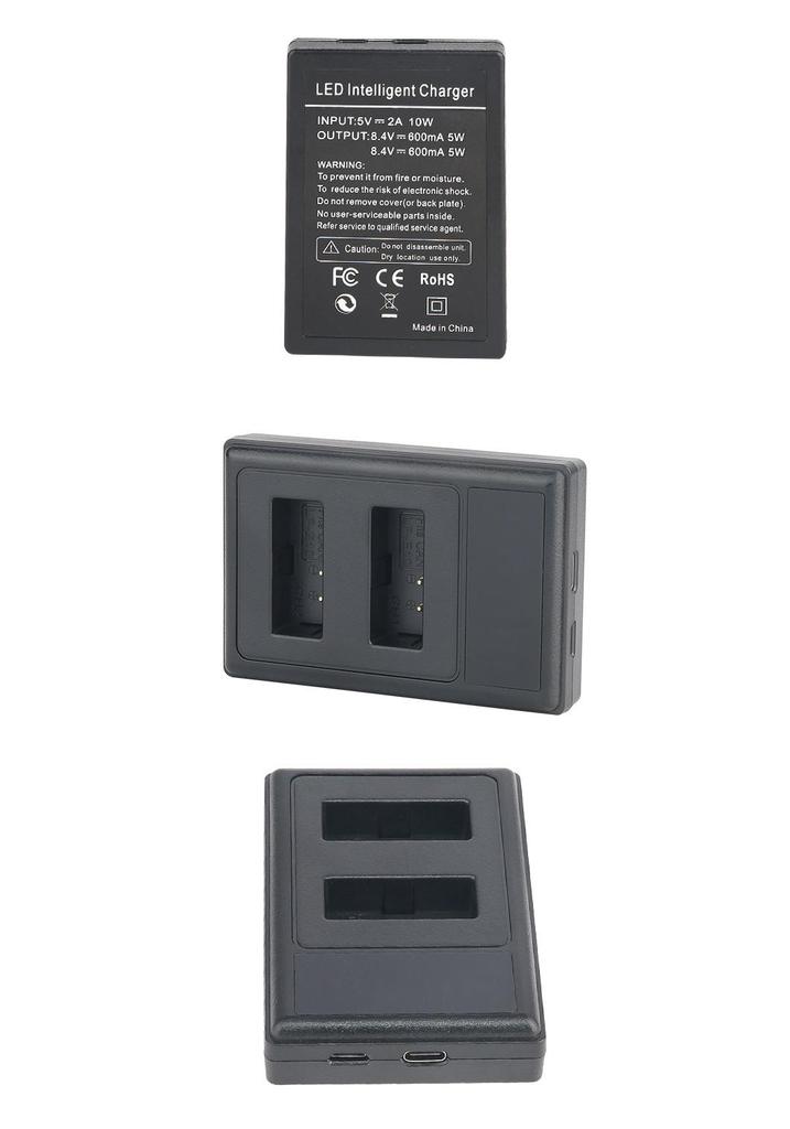 LPE12 USB Dual Charger for Canon EOS M50, M2, 100D, M100, M10, M200