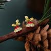 Christmas Fruit Earrings Light Luxury High-end Autumn and Winter Style Christmas Earrings Festive Atmosphere