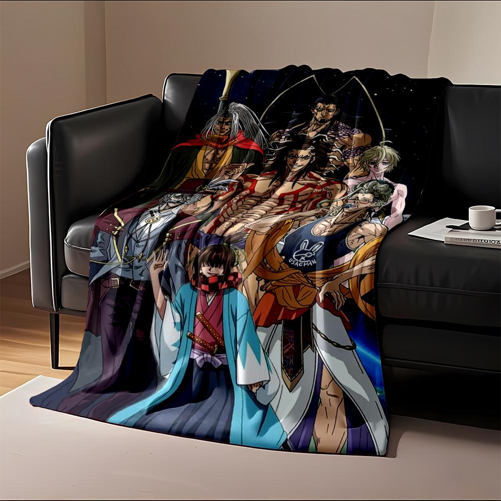 Anime characters group portrait design blanket Flannel blanket for bedroom, living room, sofa, and nap sofas