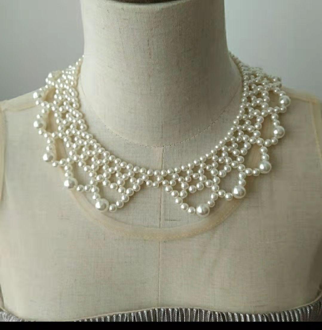 

Классическое жемчужно-коричневое ожерелье Ruqun - Аксессуары Иньло в стиле Ханфу