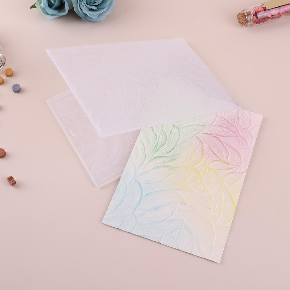 3D Embossing Folder 3D Textured Plastic Embossing Folder Template Card Making Embossing Folder Album Stamps DIY Decor