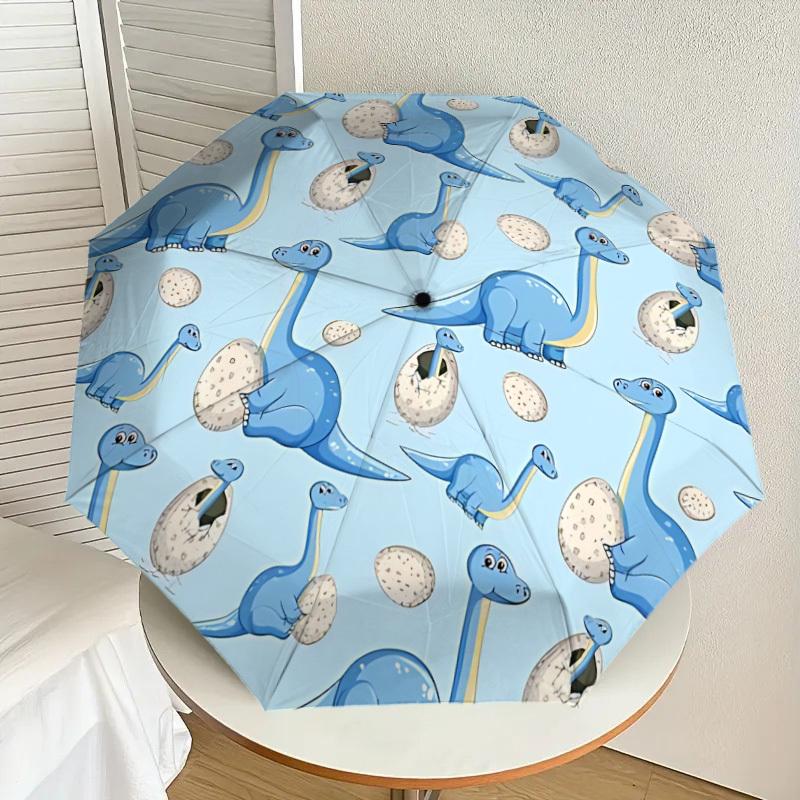

1pc Dinosaur Eggs Automatic Folding Umbrella, Heavy-Duty 8-Rib Construction, Perfect for Everyday yy251114151