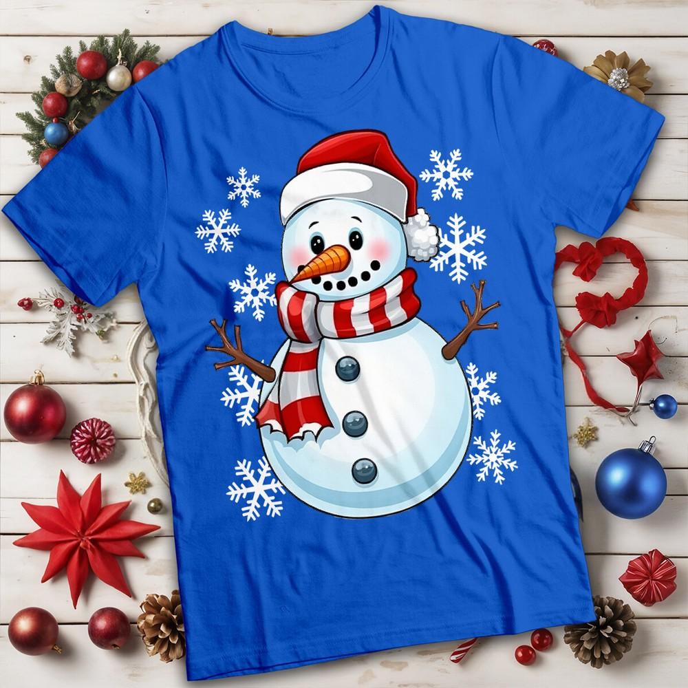 Unisexs and Unisexs Cute SnowUnisex Christmas TShirt Tee MC a