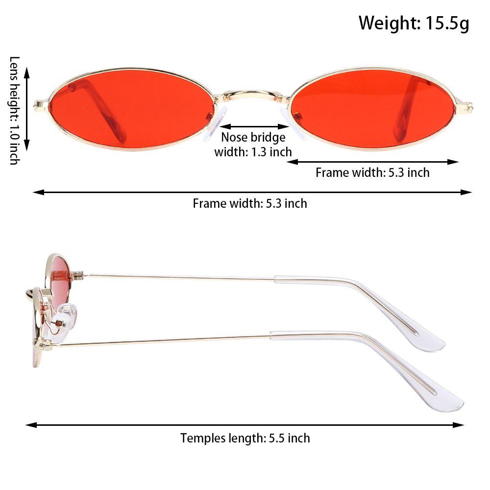 Nyári Férfi és Női Kiegészítők Szemüvegek Napszemüvegek Ovális Napszemüvegek Vintage Shades