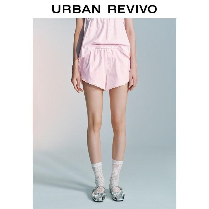 

Women s Ruffled Color-block Stripe Short Shorts XS