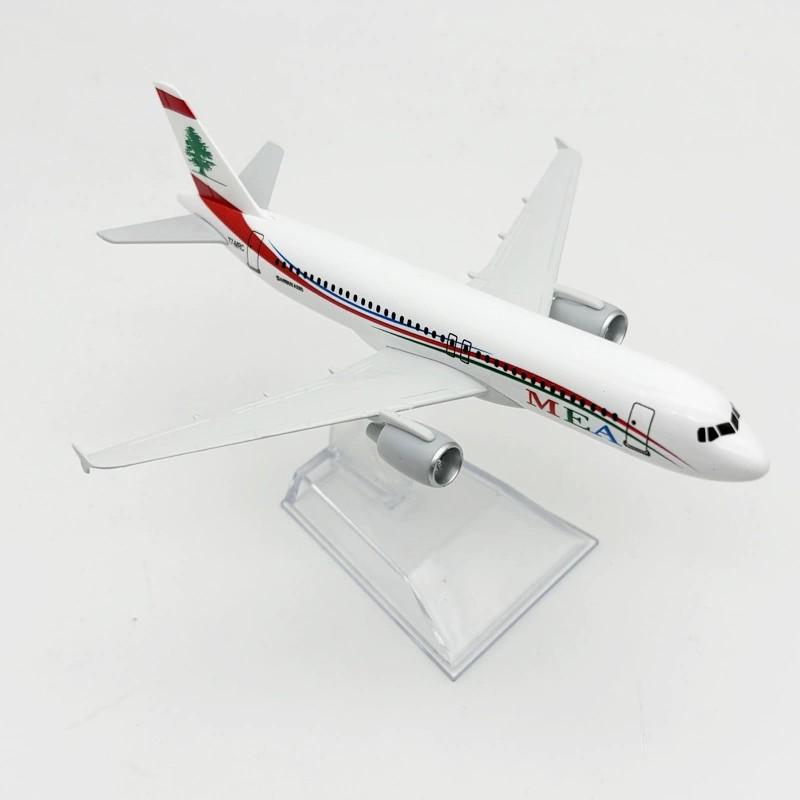 Alloy 1/400 Scale A320 MEA Airways A320 Airplane Model Diecast Aircraft Model for Collections and Display Souvenir Plane Toy