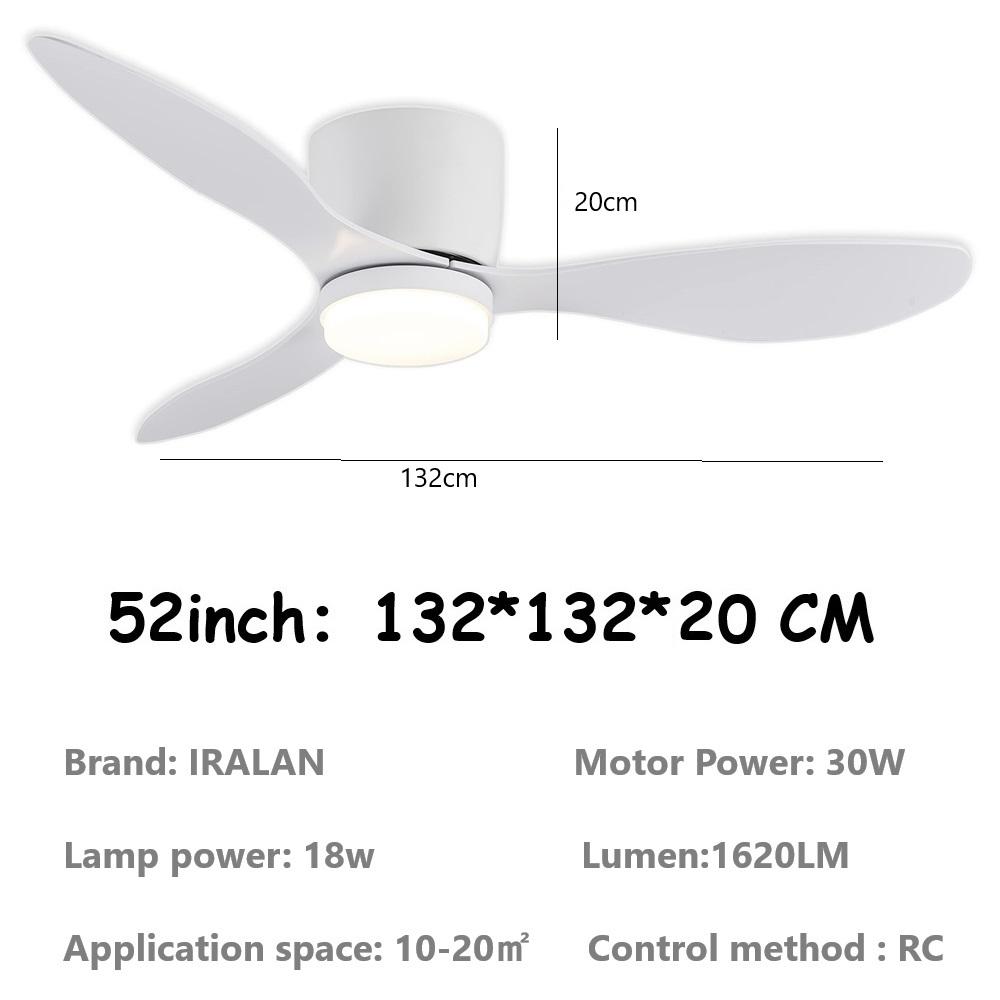 Minimalistischer Deckenventilator DC-Motor 6 Geschwindigkeiten Deckenventilator Licht Mit Fernbedienung Modernes Schlafzimmer Haushaltslicht Dekoration