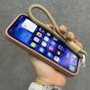 Candy Liquid Silicone Magsafe Case for iPhone 16 15 14 Plus 13 12 Pro Max Soft Shockproof Magnetic Lanyard Strap Cover