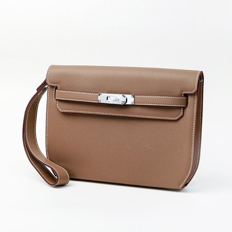 Genuine Leather Vintage Women's Bag Premium Sense All-in-one Underarm Commuter Messenger Bag Large Capacity Shoulder Crossbody Bag