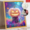 Halloween pearl painting handmade diy art pumpkin pearl home decoration painting