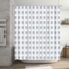 Bathroom Shower Curtain Waterproof Vintage Floral Pattern Fabric Decor Set Washable Liner