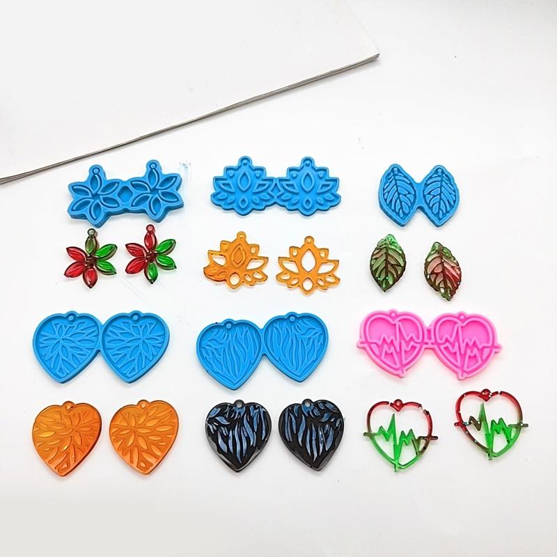 Earrings Epoxy Resin Mold Silicone Earring Mold Jewelry Resin Silicone Molds for Earring,Jewellery Making Pendant Craft