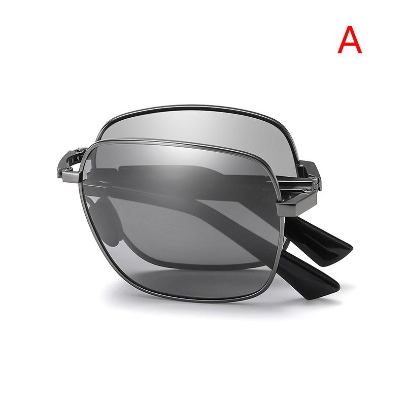 

Складные мужские металлические солнцезащитные очки фотохромные винтажные солнцезащитные очки меняющие цвет мужские очки для вождения UV400