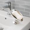Gold Silver Soap Dish Leaf Shape Bathroom Storage Holder Elegant Soap Rack  Kitchen