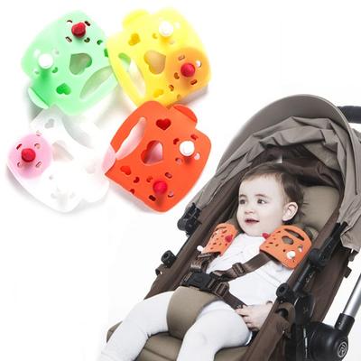 Förebyggande av tumsugning babybitring / silikon / nationell bitring / endast bitring för bärsele bilbarnstol barnvagn, gul, 1 styck