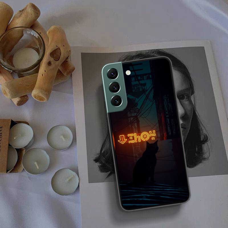 Spiel S-Stray Cat Handyhülle Für Samsung Galaxy S22 S25 Ultra S21 S10 Plus S26 Edge S20 S23 S24 FE Hülle Silikon Weich TPU Cl