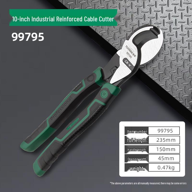 Tuosen Elektriker Trådverktyg: 6", 8", 10" Kabelavbitare, Klippverktyg, Tänger och Avisoleringsverktyg.