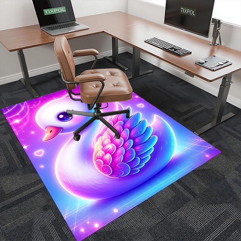 1pc Glowing Duck Chair Mat, Non-Slip Carpet for Office Chairs, Festive Gift, Universal for All Seasons, Suitable for Home Decor, Living Room, Bedroom,