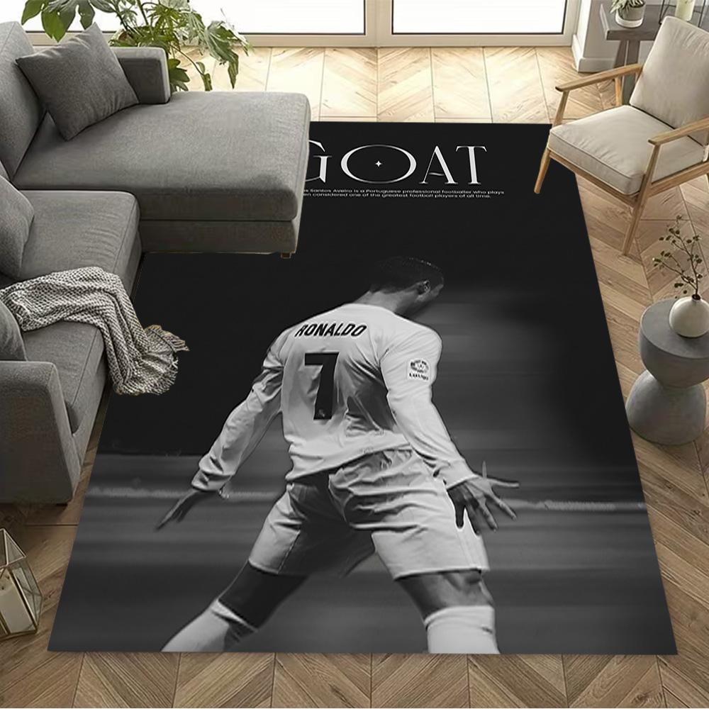 Juventus Football Player Leap Area Rug Design for Outdoor Dormitory Bedrooms Dining Room Antislip Carpet Anime Office Decor