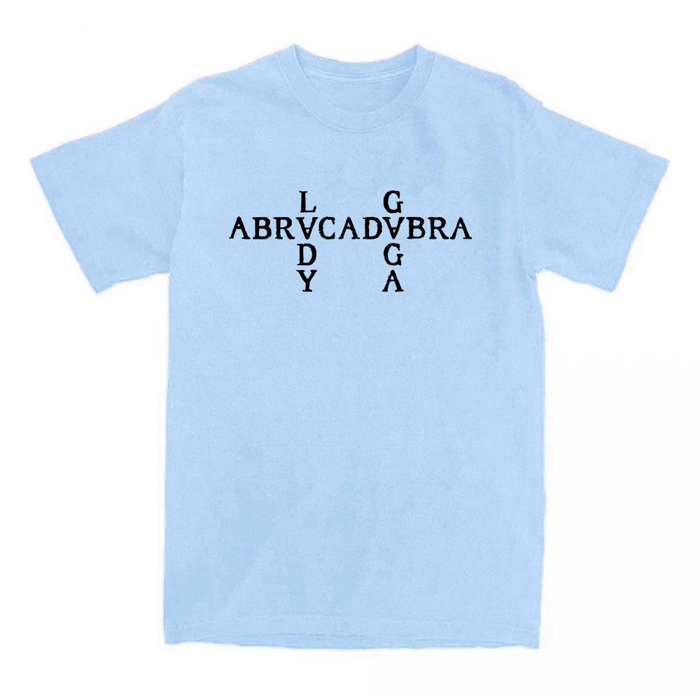 Abracadabra Lady Gaga Mayhem Album Tshirts Short Sleeve Round Neck Women Tshirt Cotton Tees Camisetas Casual Hip Hop Streetwear