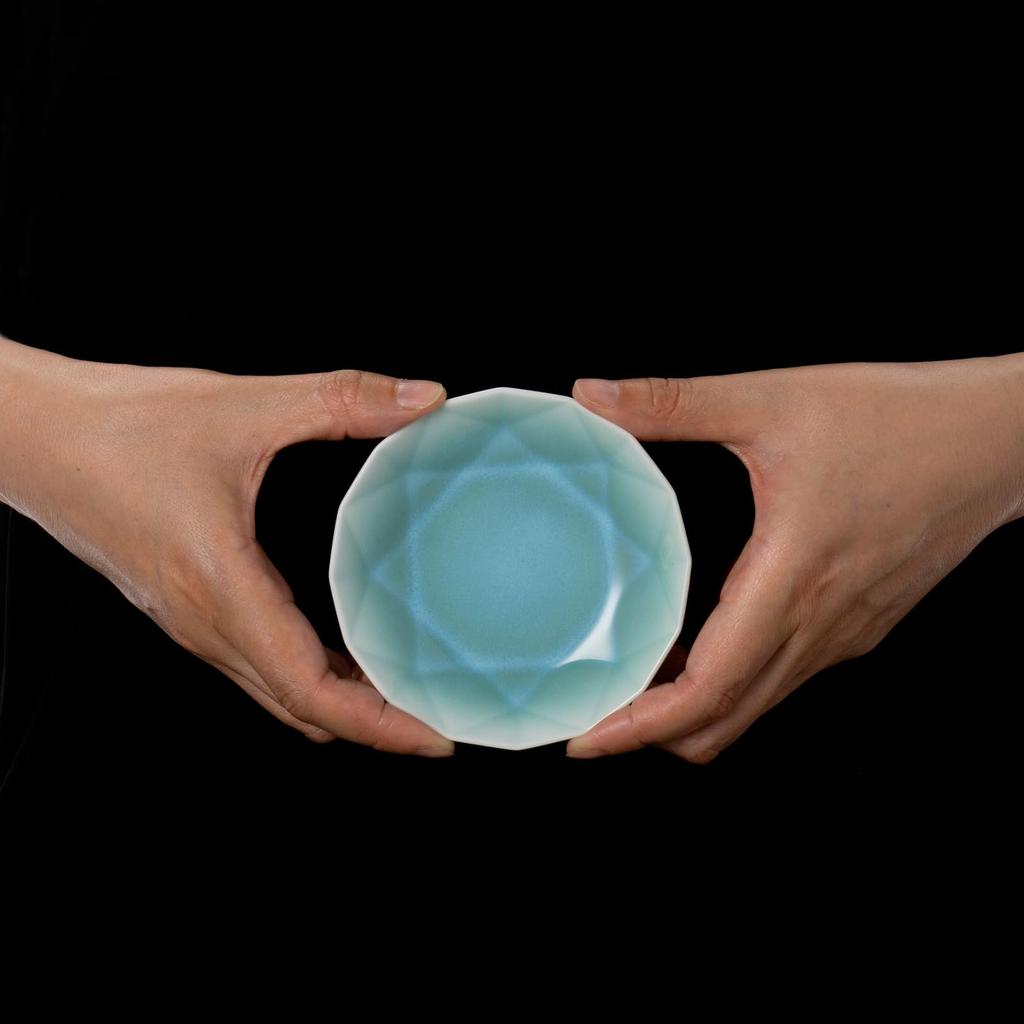 Floyd Arita Jewel Round Small Dishwasher and Microwave Made In Plate, Green, 10cm, Safe, Japan, FL06-02003