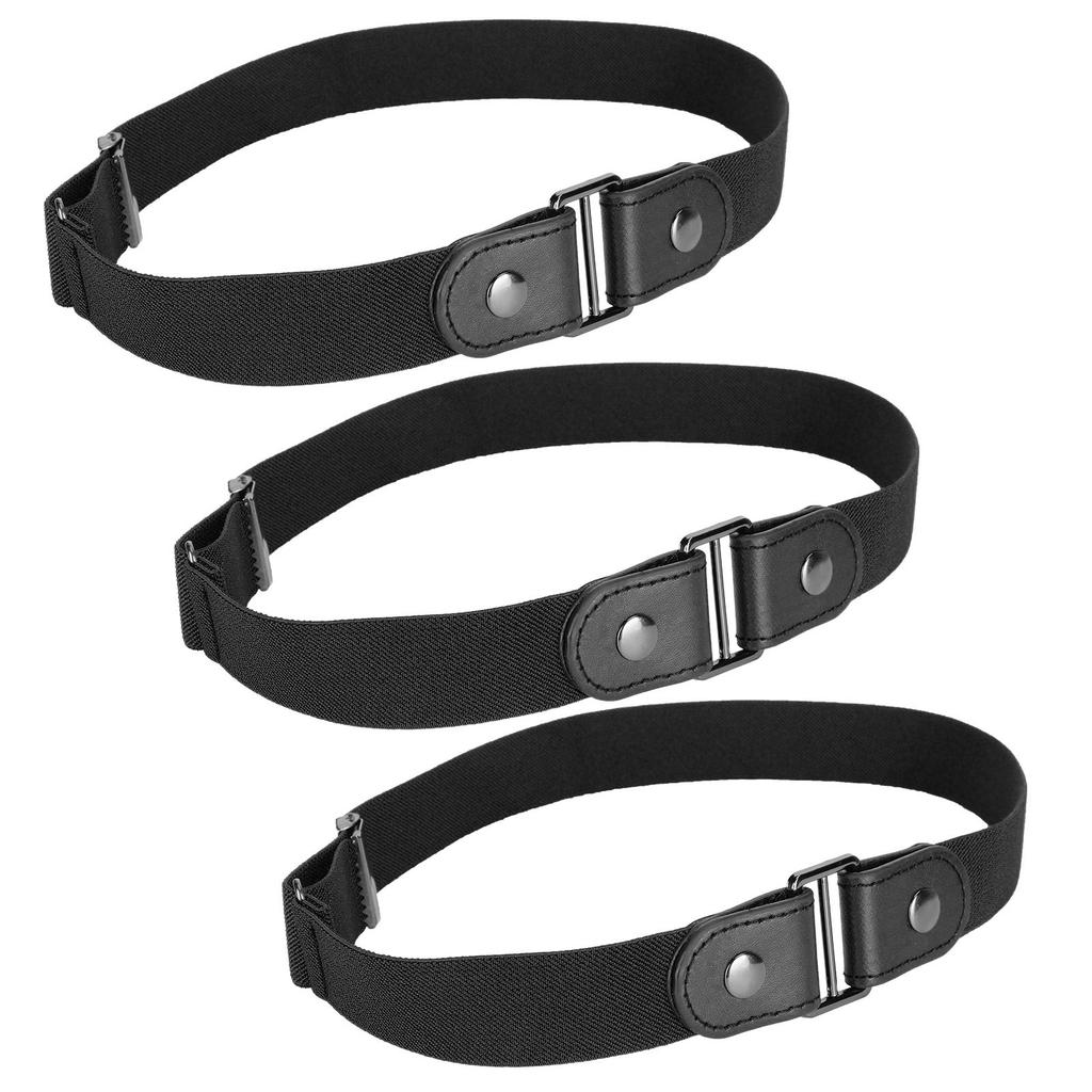 3 Set Elastic Belt Fashion Stretch with Buckle Clothing Accessories for Woman Man