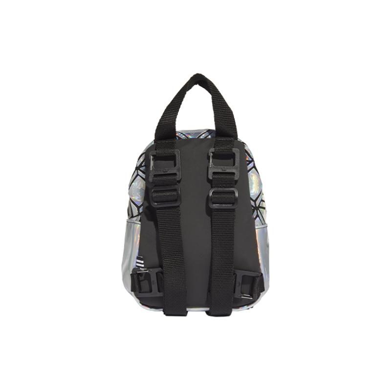 adidas Originale Polyurethan Kunstleder Rucksack Mini Unisex Schillernde Farbe Silber Adidas GE5448