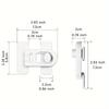 Easy-Install White Fridge & Freezer Door Lock  Bedroom Door Lock Rotate Without Drilling Holes No Tools or Drilling Required