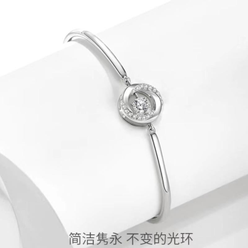 Фан Ци Серия Mobius трехсекундное браслет-цепочка сердце женская мода инкрустированный бриллиантами браслет сердце девочки