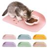 PU Leather Pet Feeding Mat Waterproof Cat Food Mat New Leather Pet Mat  Home Floor Protection
