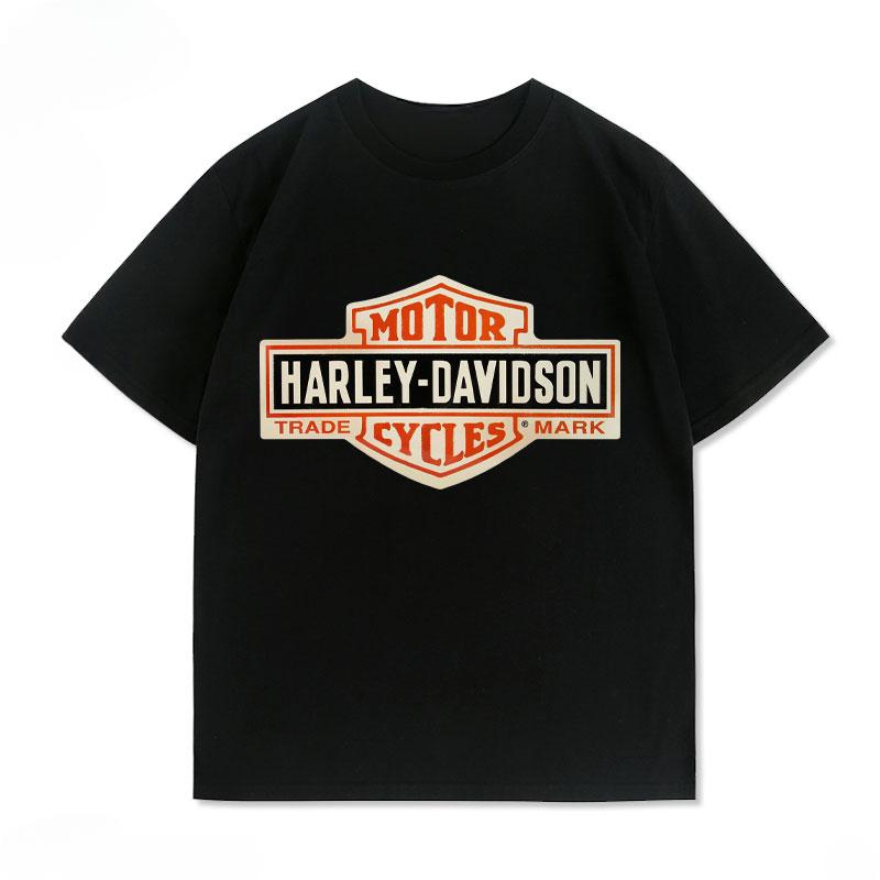 Unisex Motocykl Harleys Sport Davidson Koszulka Oversize Streetwear Y2k Lato Vintage Okrągły Dekolt Oversize T-shirt Mężczyzna Kobieta Ubrania