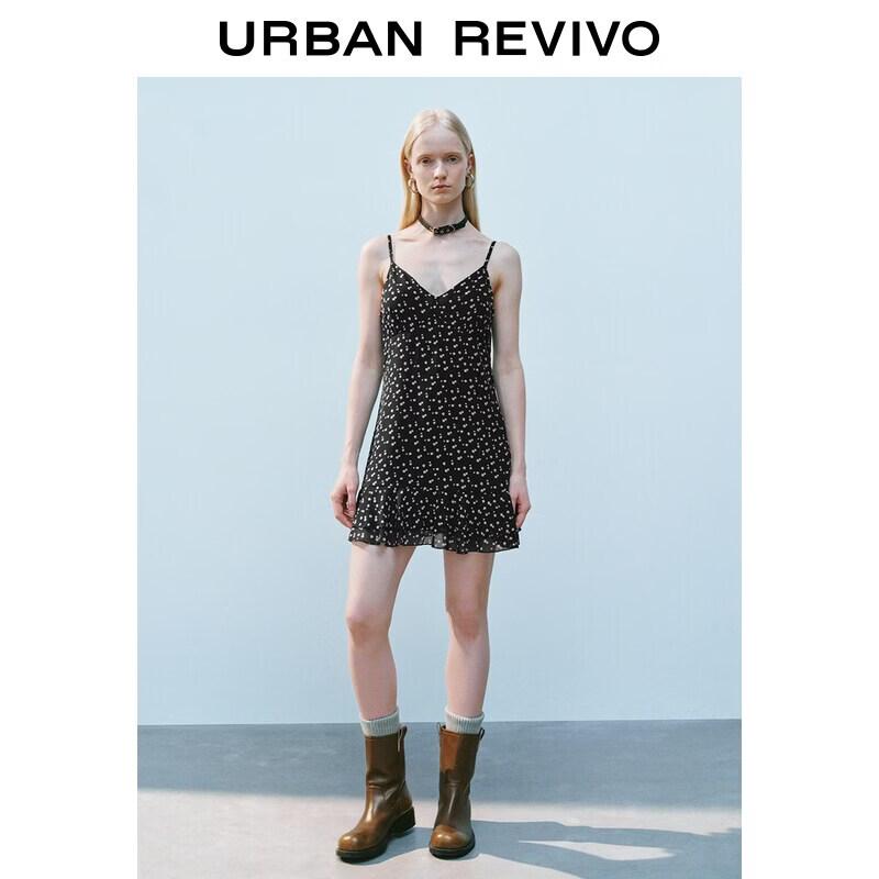 Women's Floral Ruffled Cami Mini Dress