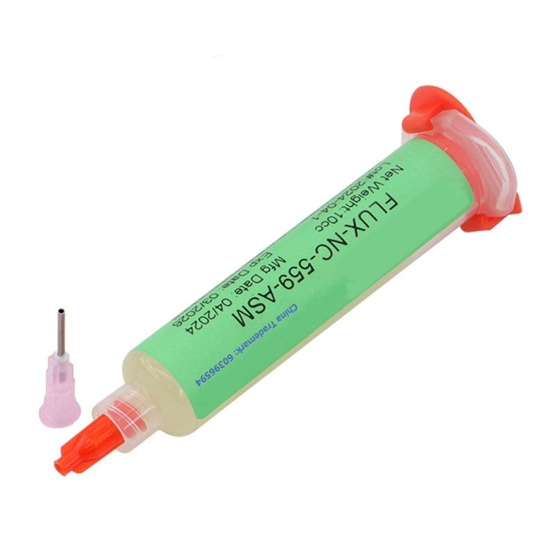 Solder Flux NC559ASM/NC223ASM/NC218ASM Not Clean Soldering Flux Pastes Rosin Flux Tacky Soldering Flux with Needle