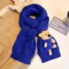 Christmas new red bear knitted scarf women's autumn and winter cute scarf versatile new girlfriend