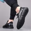 Fashion Men's Outdoor Vulcanize Shoes Stylish Leather Casual Shoe Men's Flat Designer Sneakers Shoes 2025 New Stylish Skate Shoes
