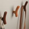 1pc Branch-Style Bathroom Hook, Vintage Solid Wood Wall Hook, Rustic Decorative Wood Adhesive Hook. Key Hook, Coat Hook
