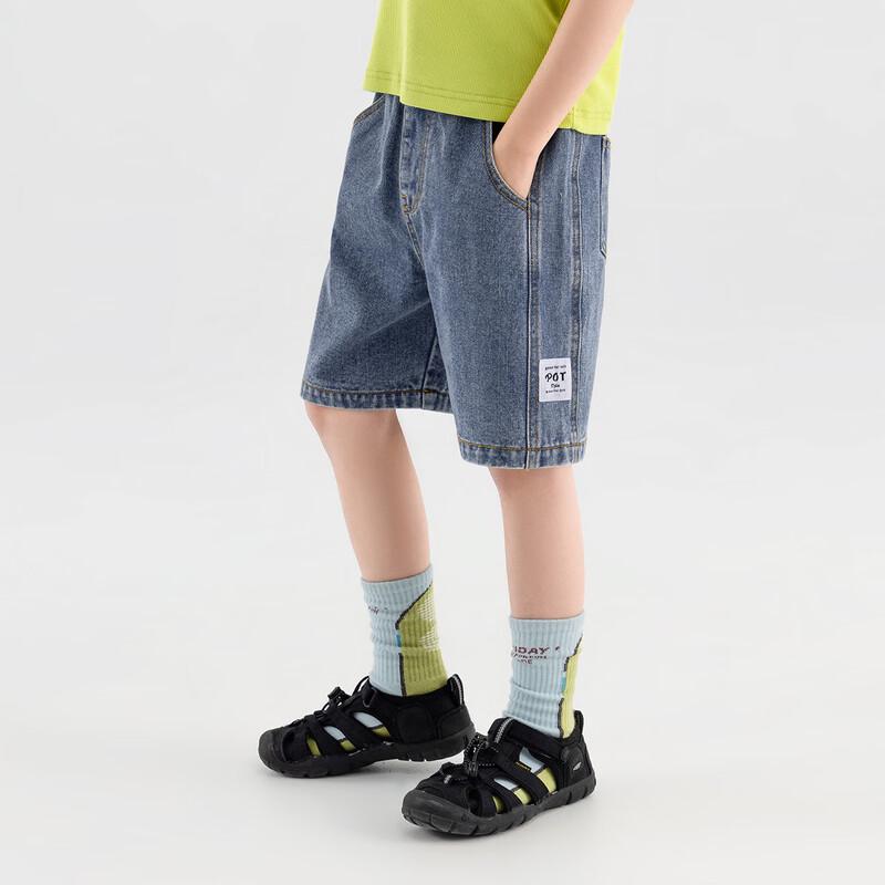 Boys' Washed Denim Casual Shorts