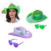 Luminous Top Hat Heart Sunglasses Musical Festival Costume Party Dress Up Outfit