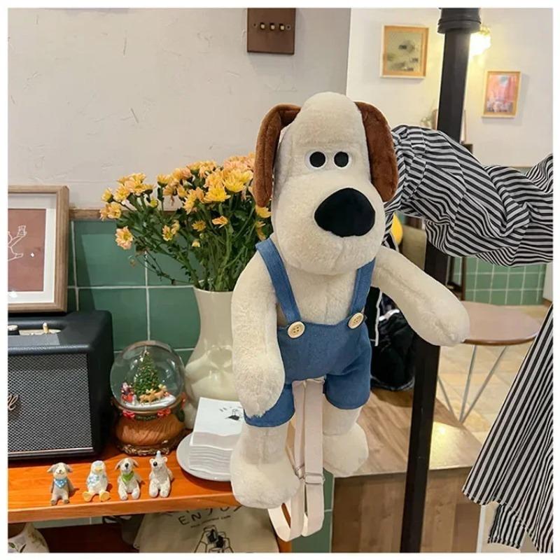 Funny Dog Plush Backpack Cute Anime Puppy Plushie Toy Doll Large Capacity Cosmetic Snack Storage Shoulder Bag Birthday Gifts