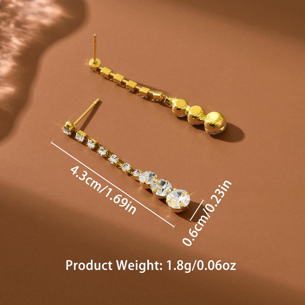 Exquisite Sparkling Earrings for Foreign Trade, Bridal Accessories, Dress Accessories, Banquet Party, Earrings for Women