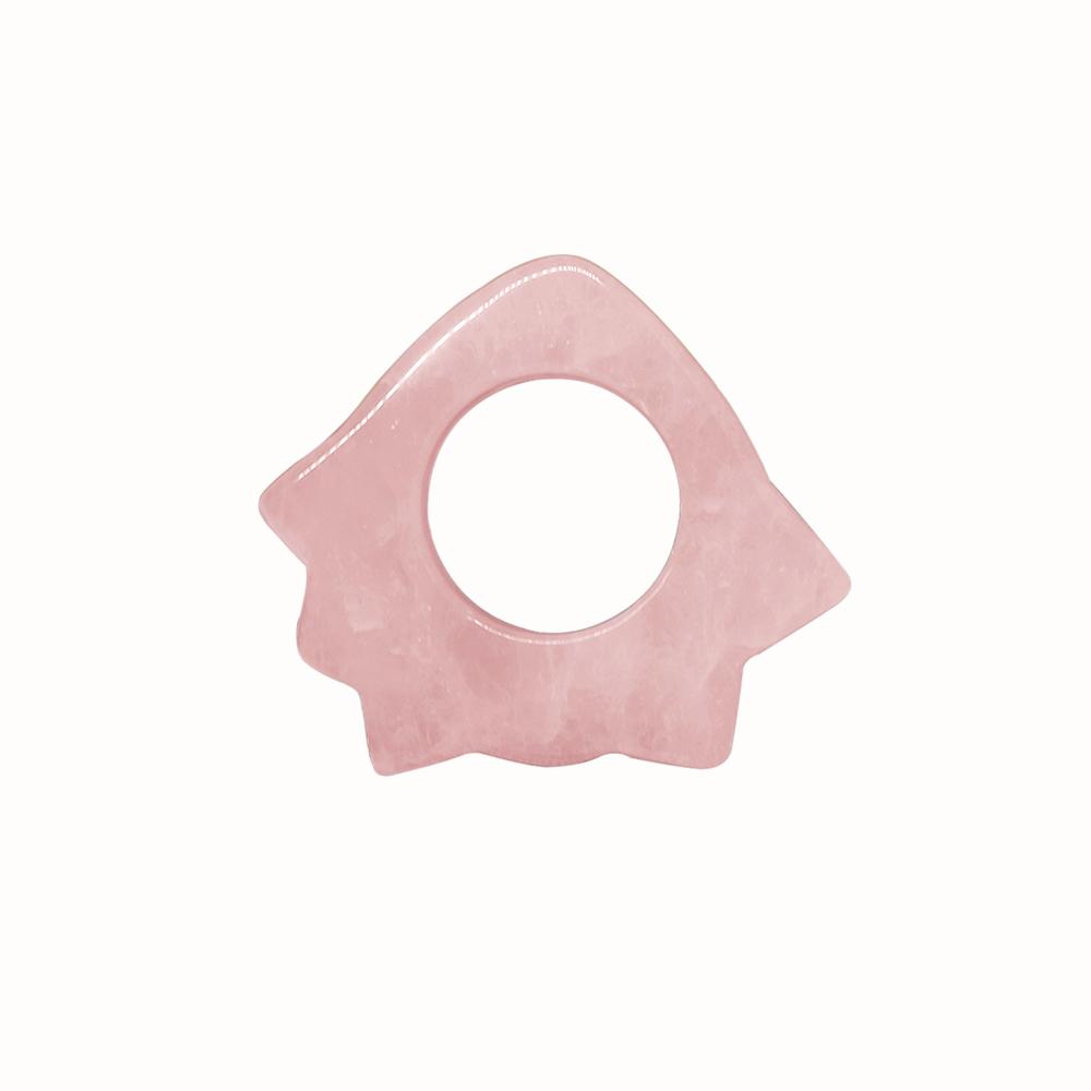 

Роликовий рожевий кварц для схуднення, масажер для обличчя, ліфтинговий інструмент, натуральний нефрит Ring x 1pcs