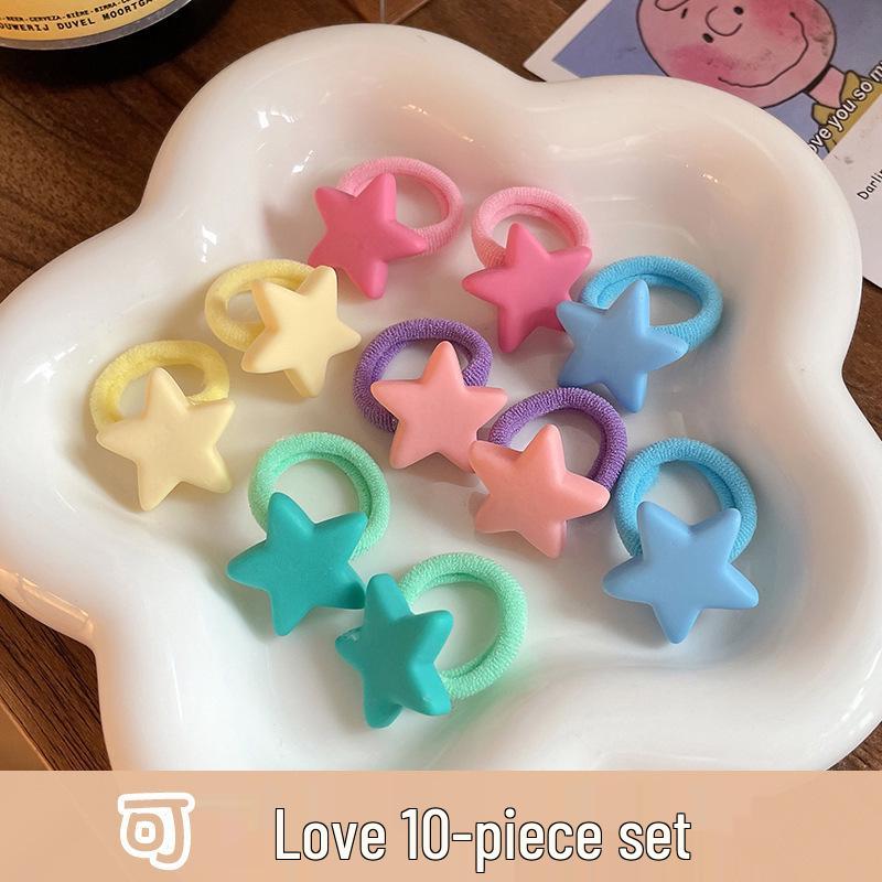 Soft Cartoon Elastic Hair Ties for Kids - Gentle, Non-Pulling Rubber Bands
