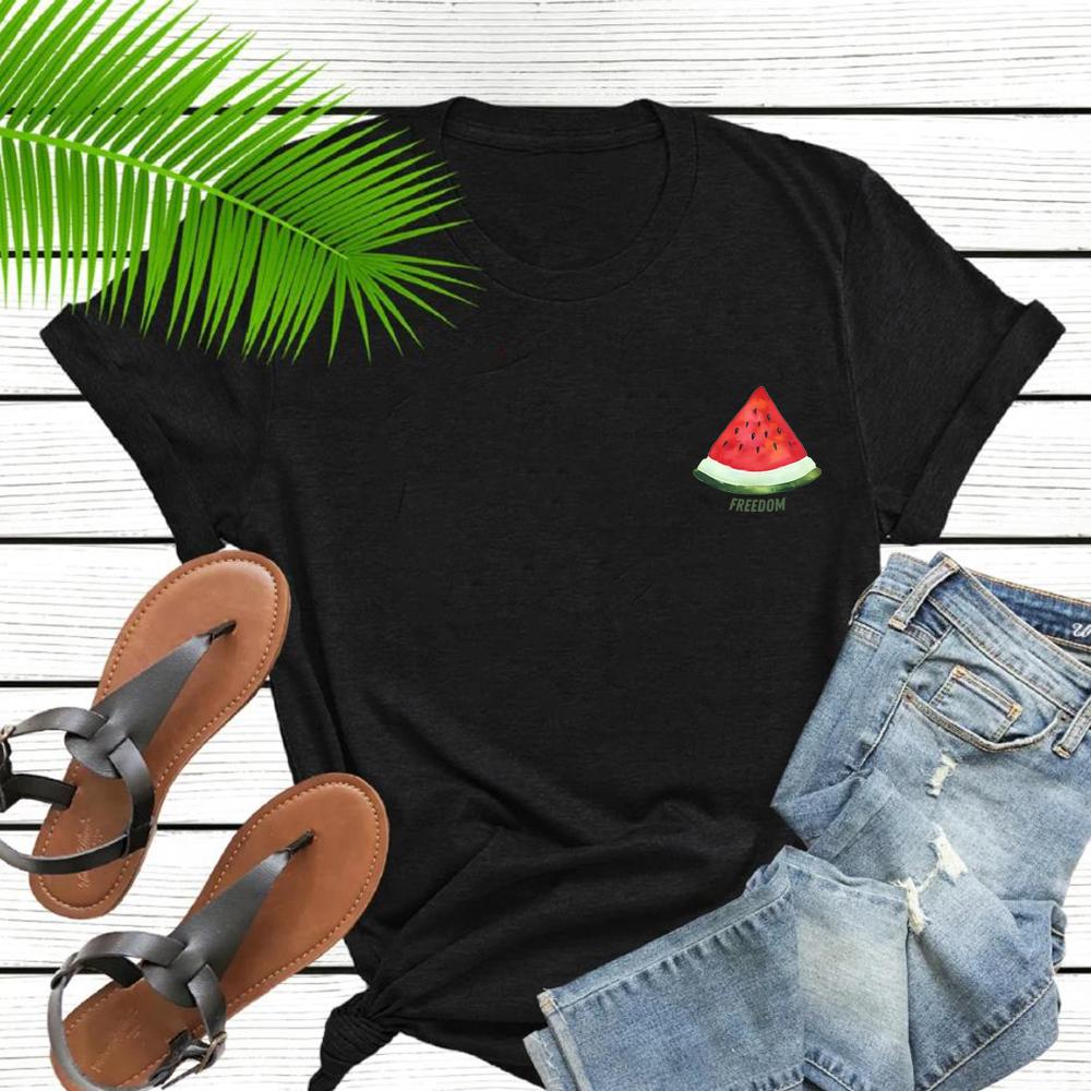 Funny Freedom Watermelon Tshirt You Will Never Walk Alone Shirt Watermelon Graphic Shirts Cute Watermelon Tee Unisex Tshirts