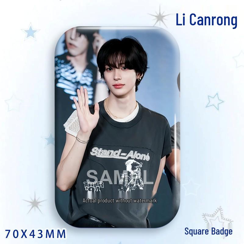 Anton Li Laser Square Star Idol Brooch & Pendant