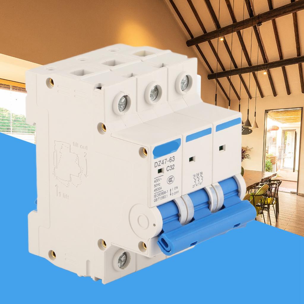 DZ47‑63 3P 32A 400V Earth Leakage Protection Circuit Breaker