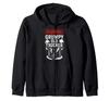 Grumpy Old Trucker Warning Retired Blue Collar Diesel Truck Zip Hoodie