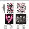 Skull Pattern Polyester Shower Curtain - Stylish Bathroom Decor, Unique Artistic Bath Curtain For Home