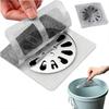 Stainless Steel Anti-clogging Floor Drain Sticker Bathroom Hair Filter 10 Pieces