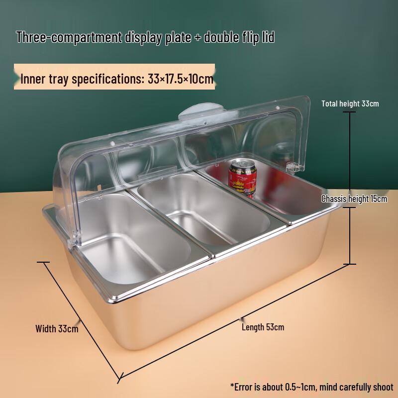 Stainless Steel Multifunctional Spice Jar Organizer & Display Tray